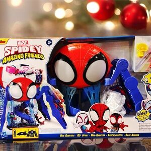 Marvel Spidey Amazing Friends Web-Quarters Playset - Red, Blue, and Black